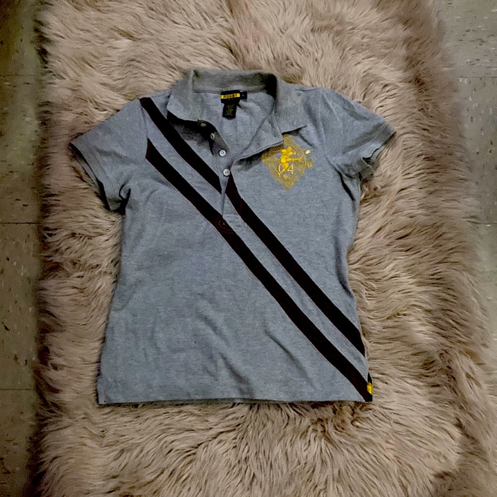 Grey rugby Ralph Lauren  polo shirt